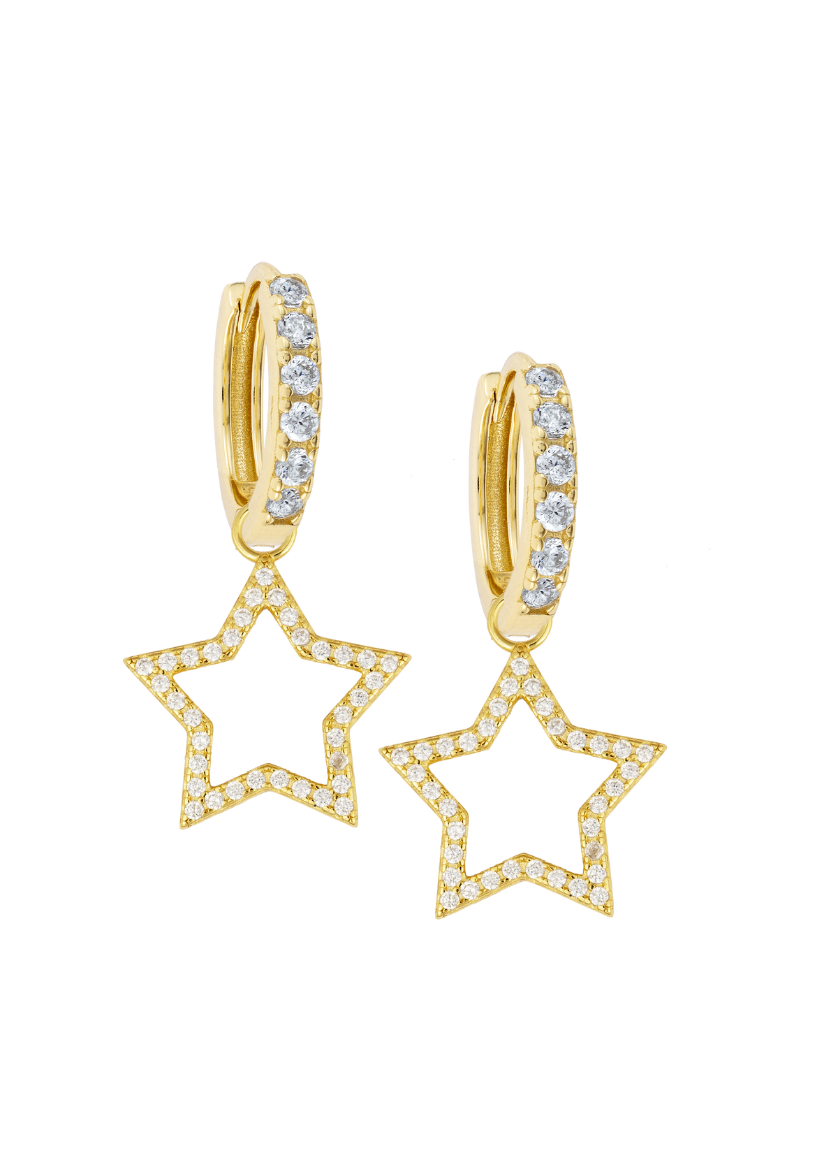 White Midi Hoops with or without charms