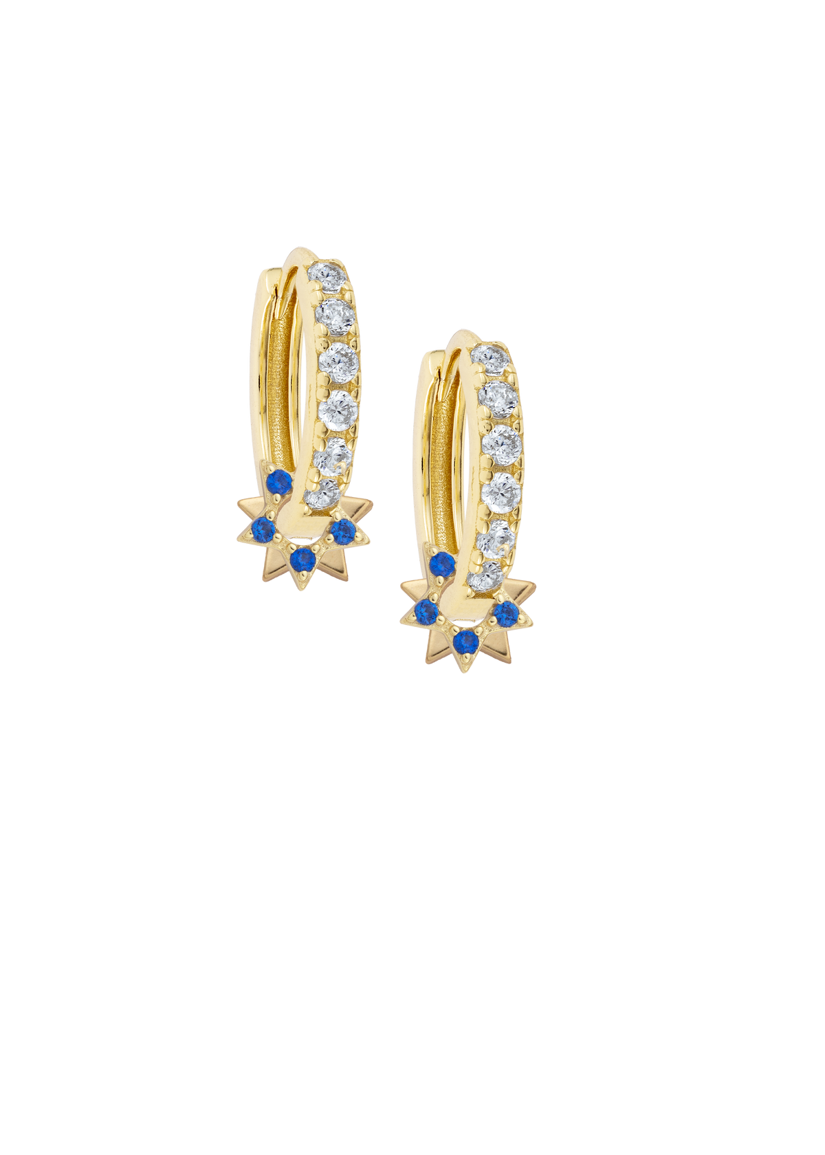 White Midi Hoops with or without charms