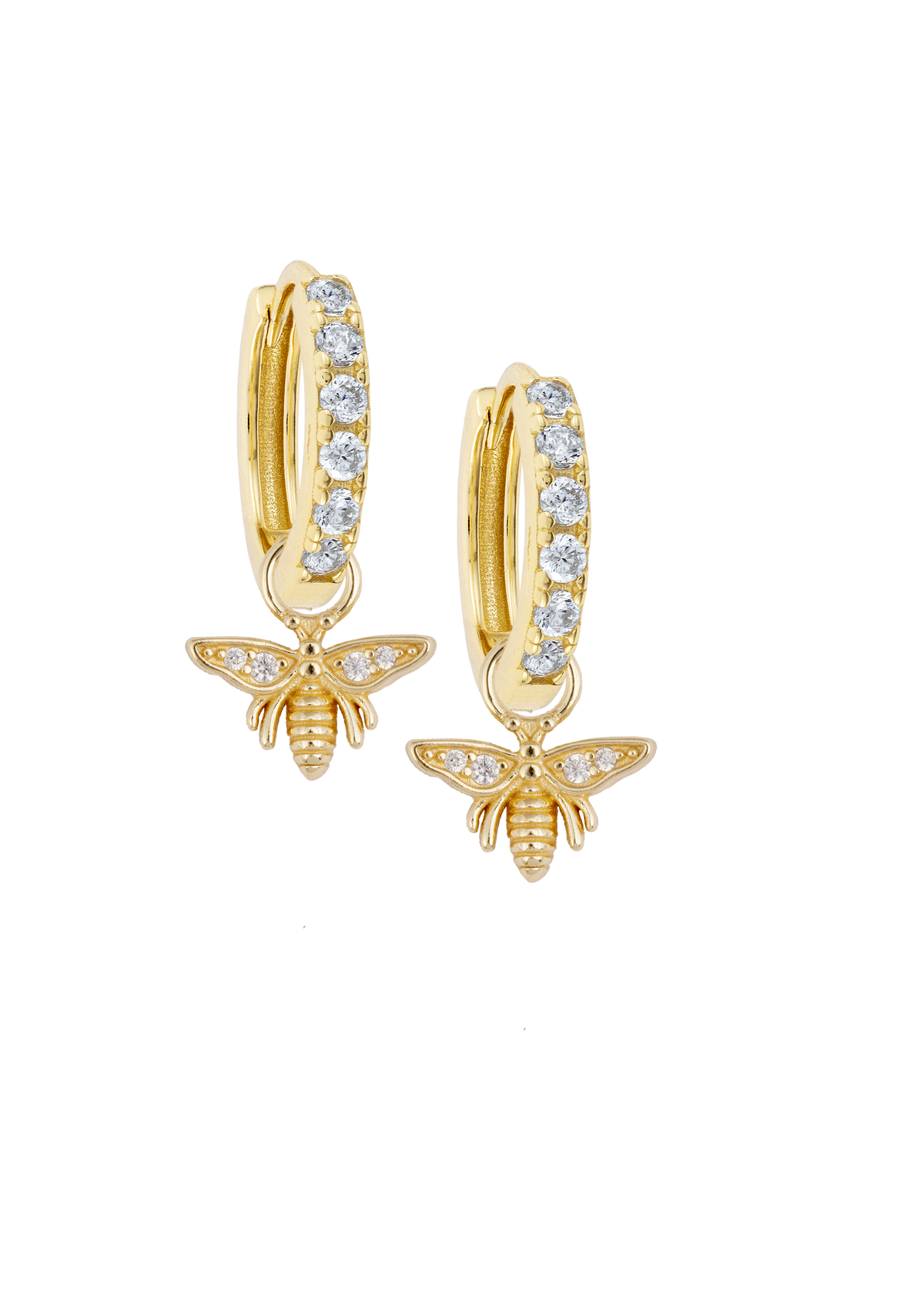 White Midi Hoops with or without charms