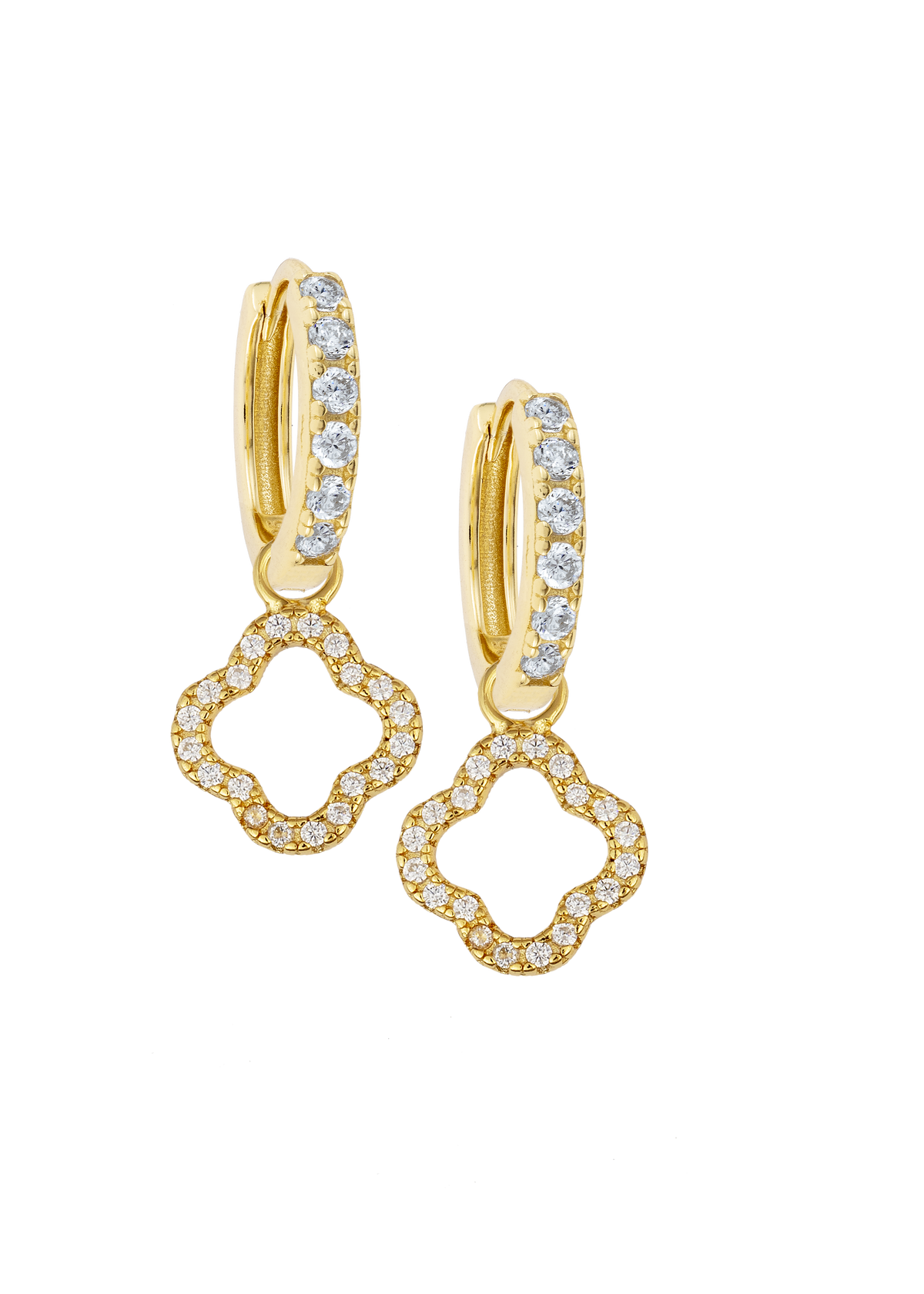 White Midi Hoops with or without charms