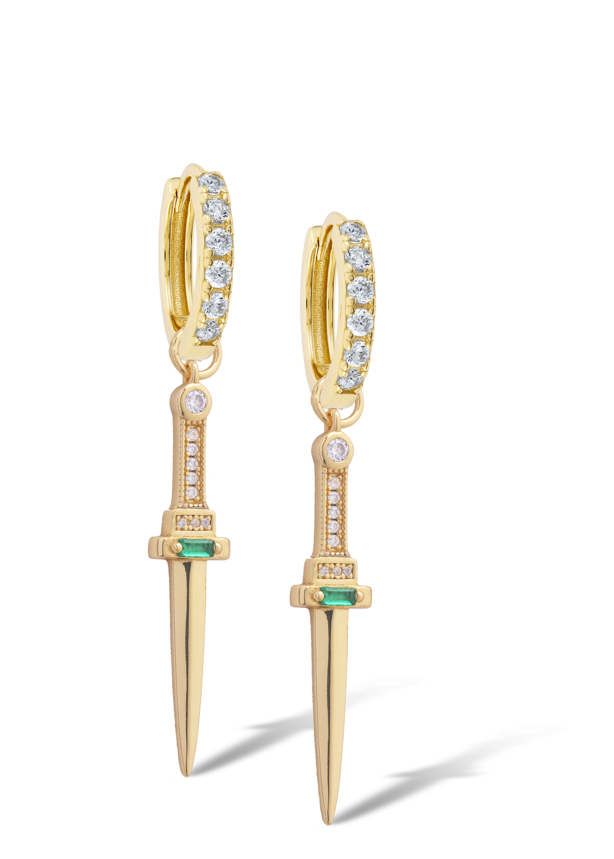 White Midi Hoops with or without charms