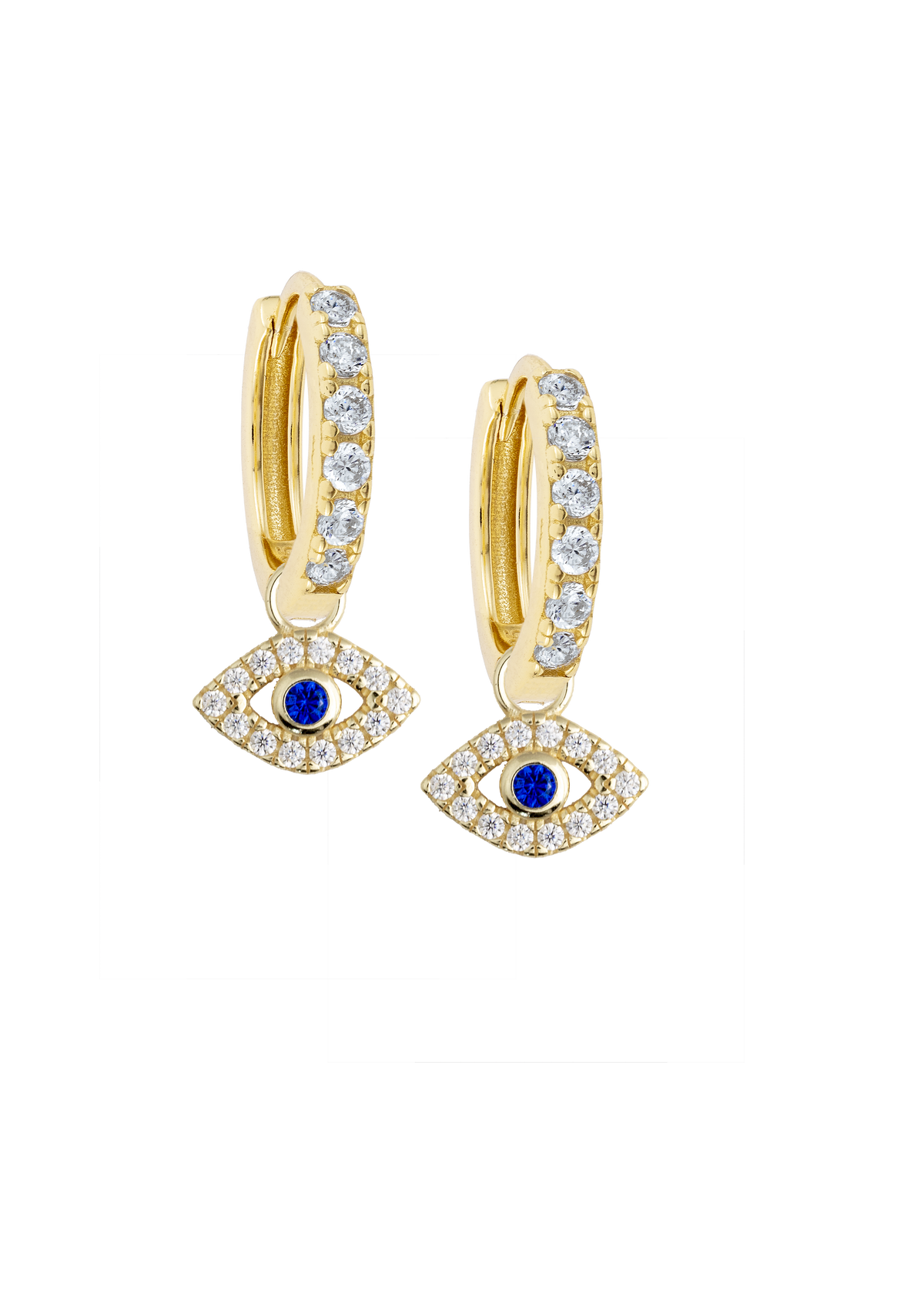 White Midi Hoops with or without charms