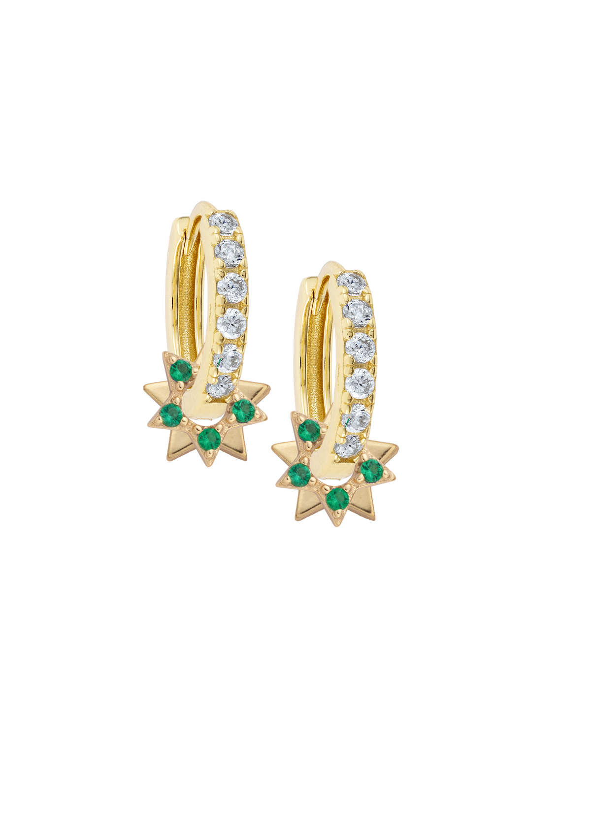 White Midi Hoops with or without charms