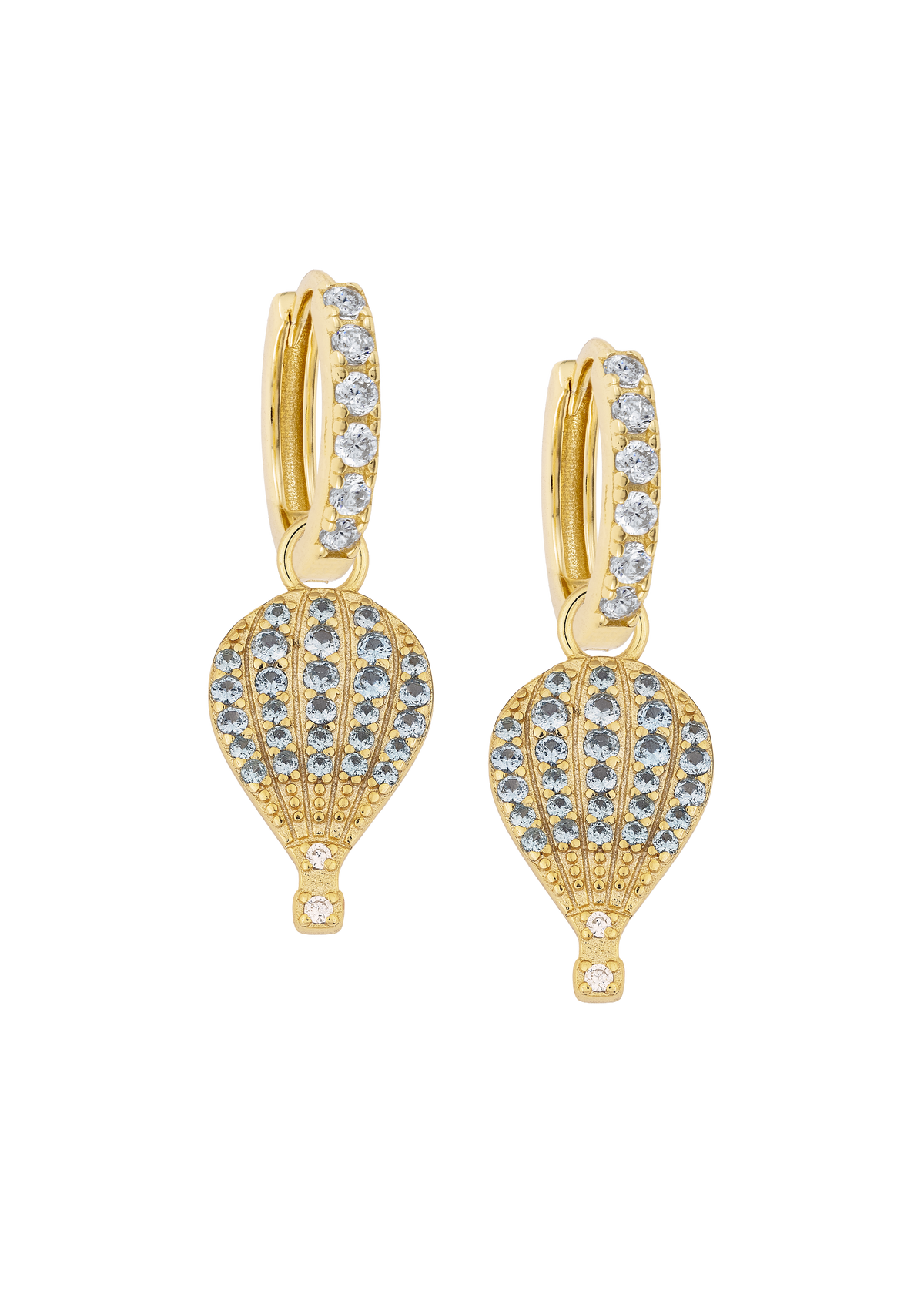 White Midi Hoops with or without charms