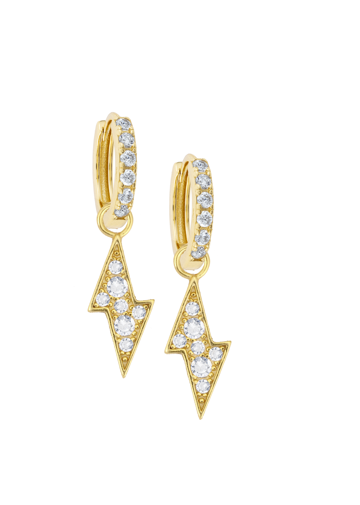 White Midi Hoops with or without charms