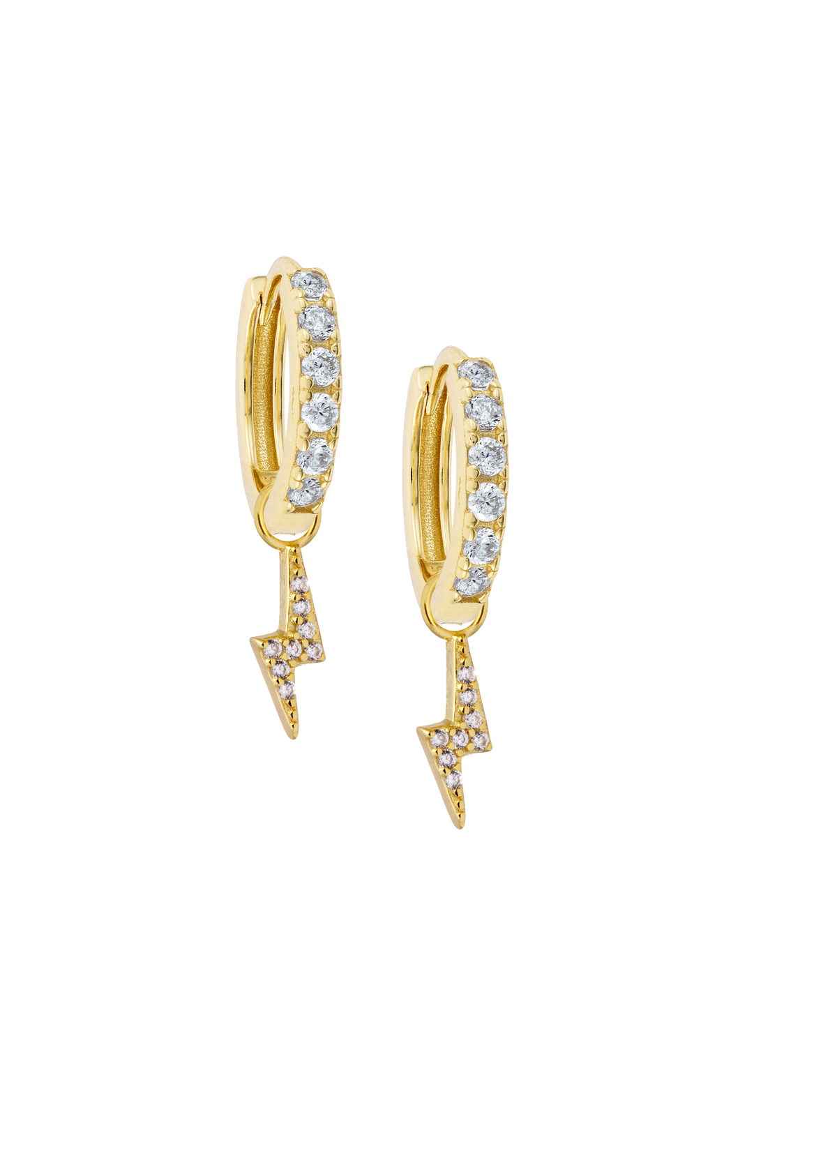 White Midi Hoops with or without charms