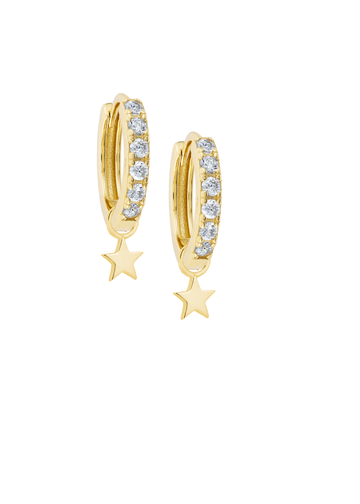 White Midi Hoops with or without charms
