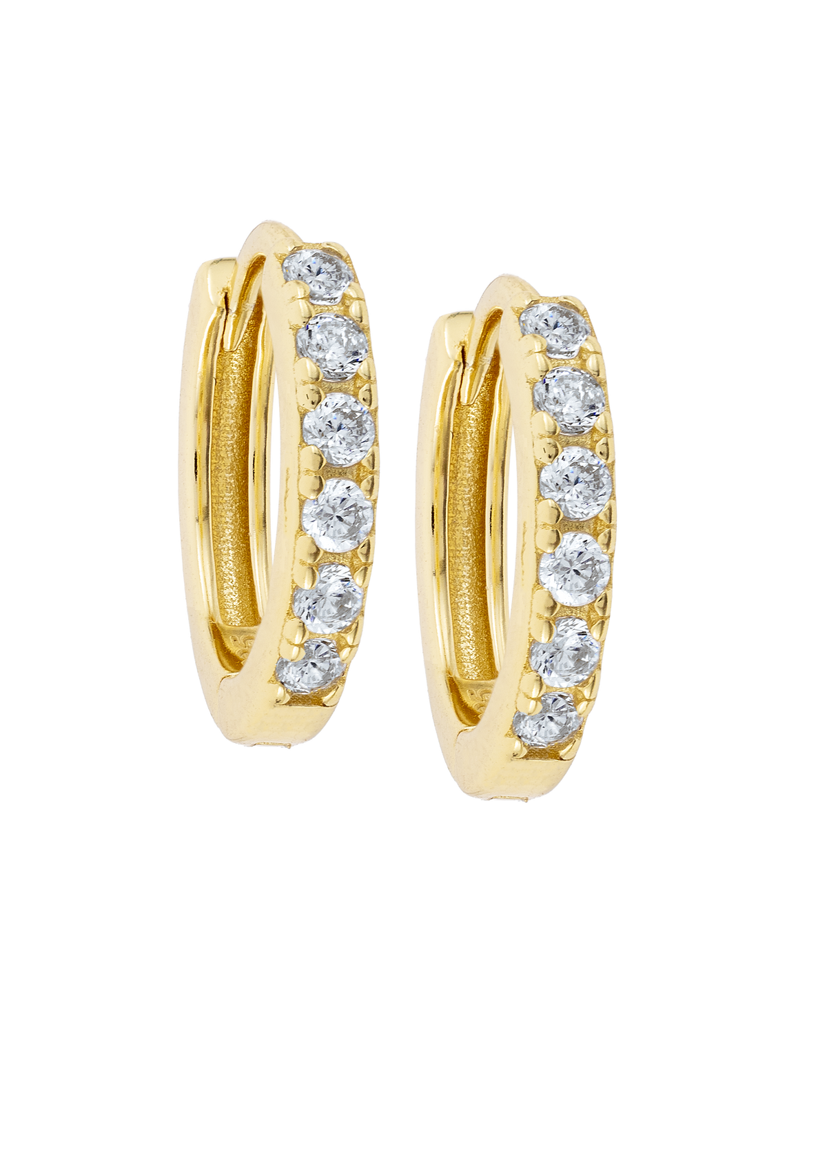 White Midi Hoops with or without charms