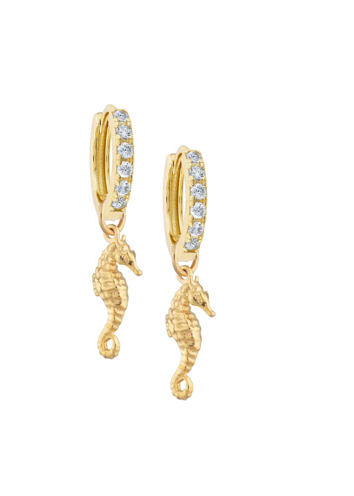 White Midi Hoops with or without charms