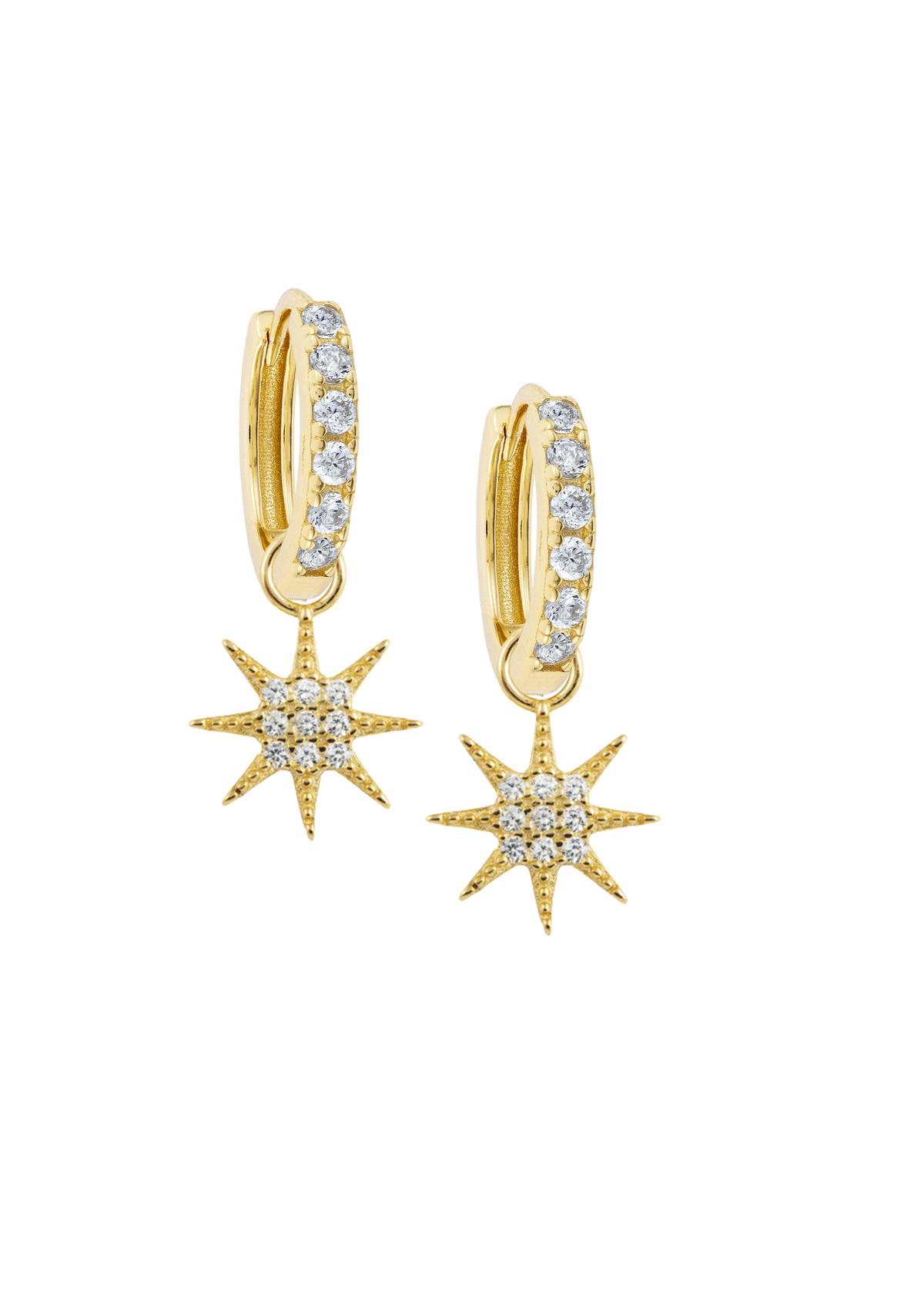 White Midi Hoops with or without charms