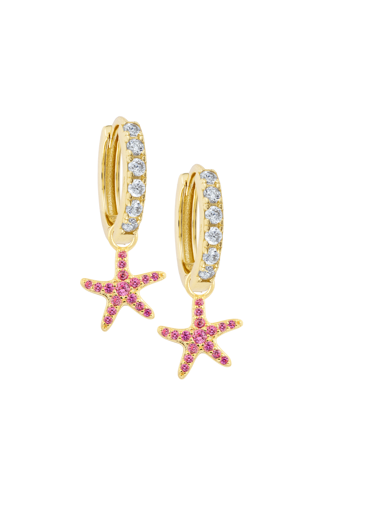 White Midi Hoops with or without charms