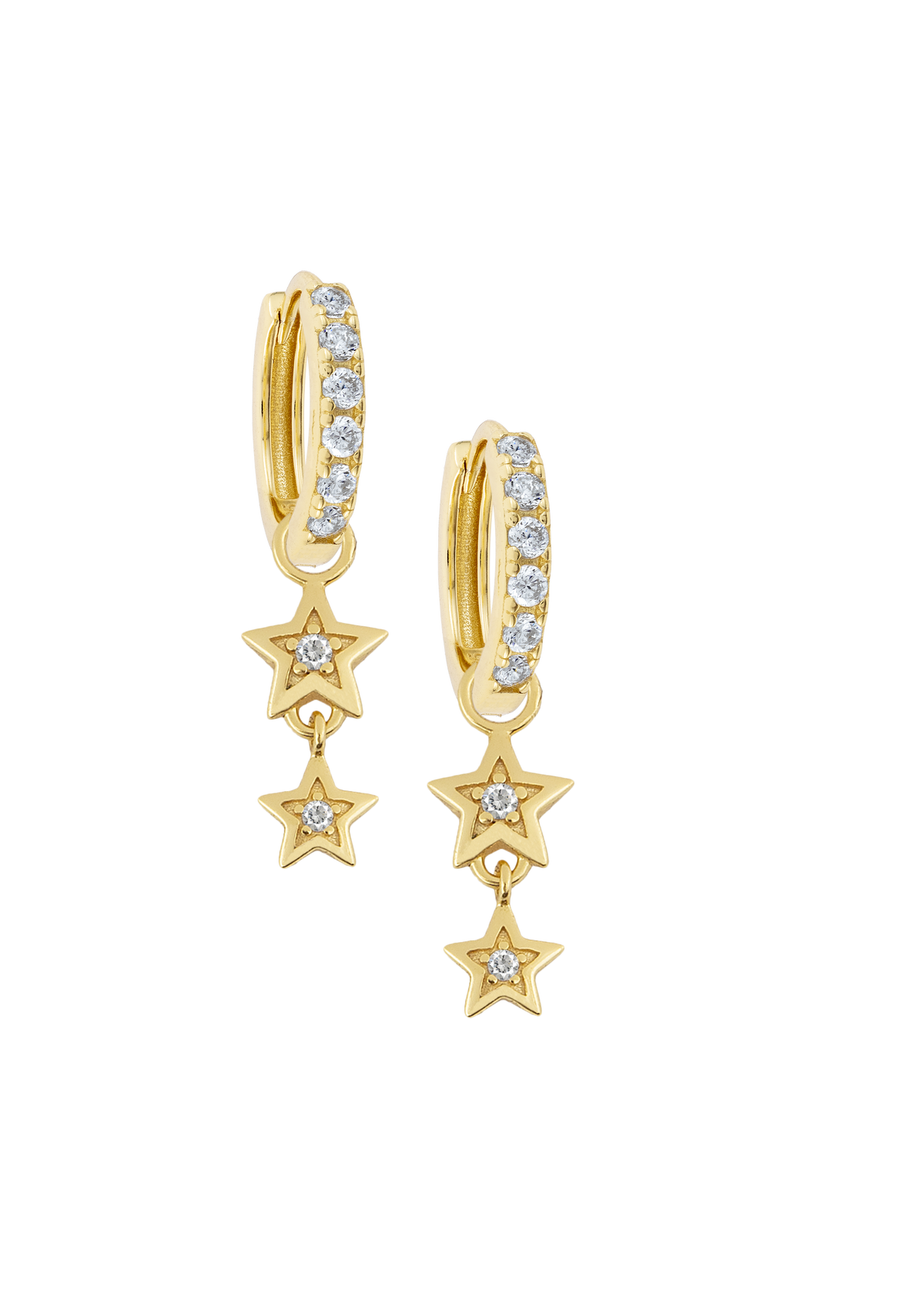 White Midi Hoops with or without charms