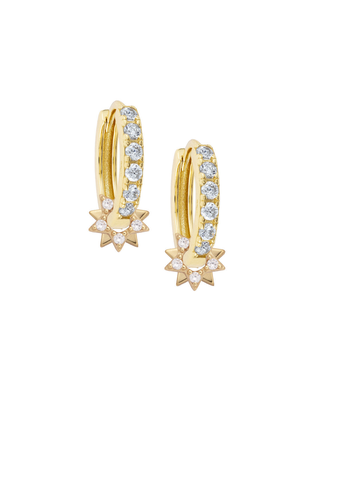White Midi Hoops with or without charms