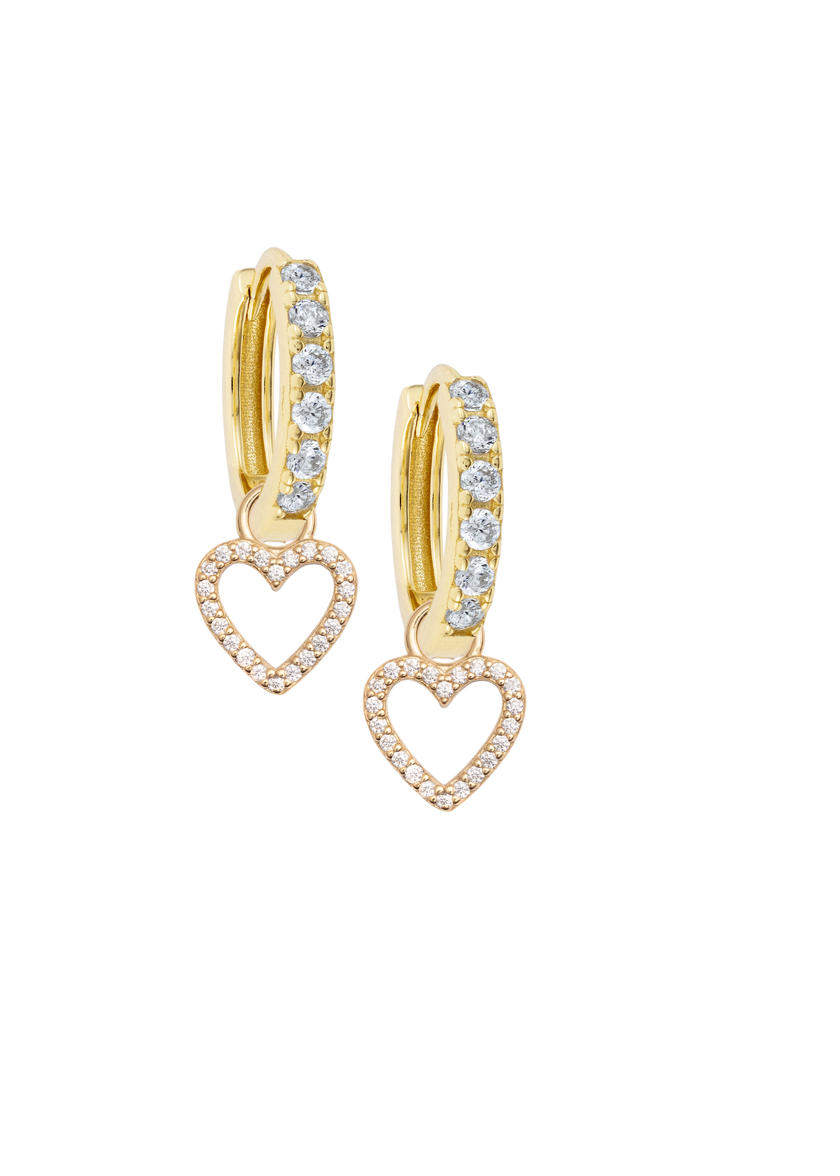 White Midi Hoops with or without charms
