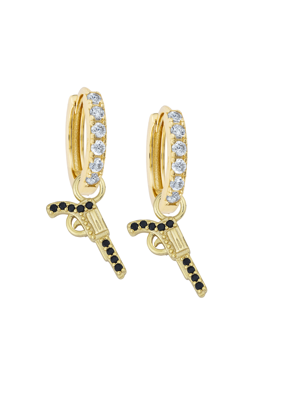 White Midi Hoops with or without charms