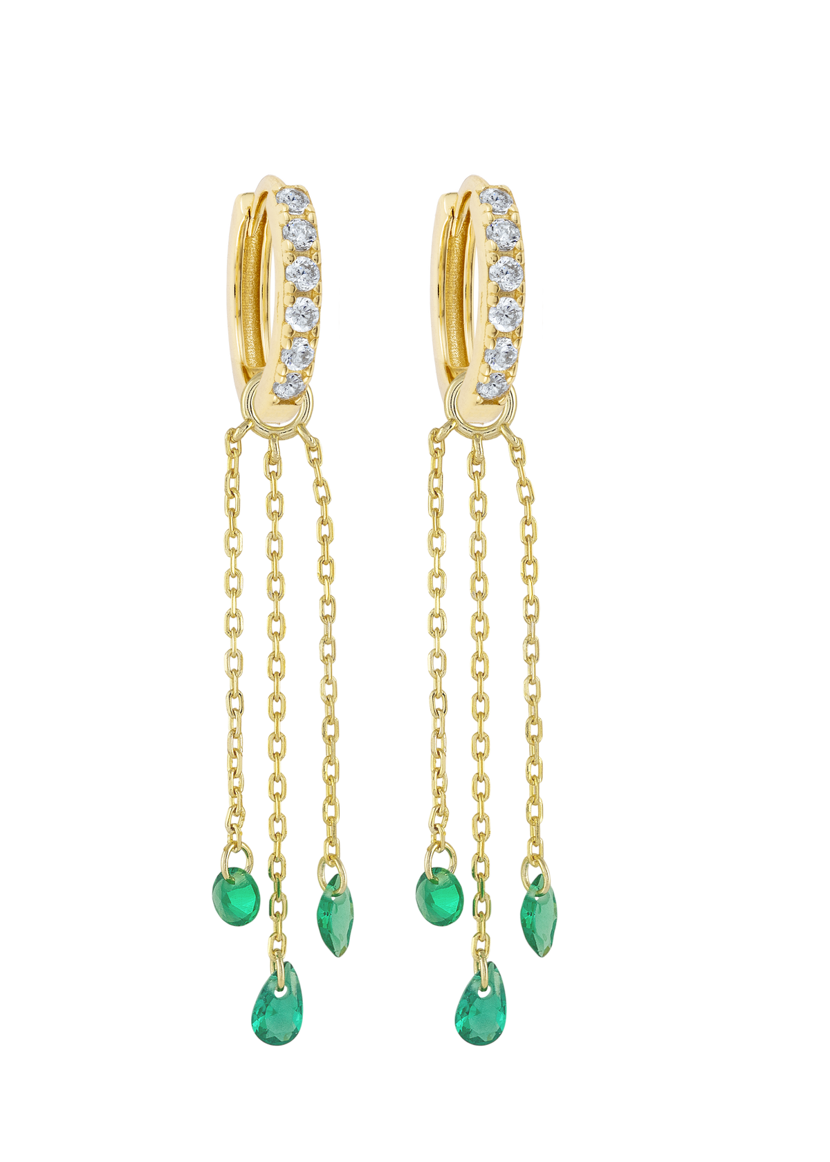White Midi Hoops with or without charms