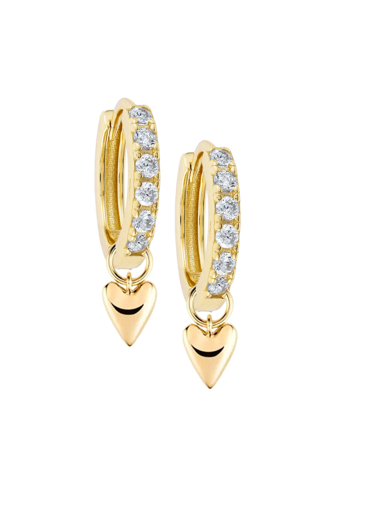 White Midi Hoops with or without charms