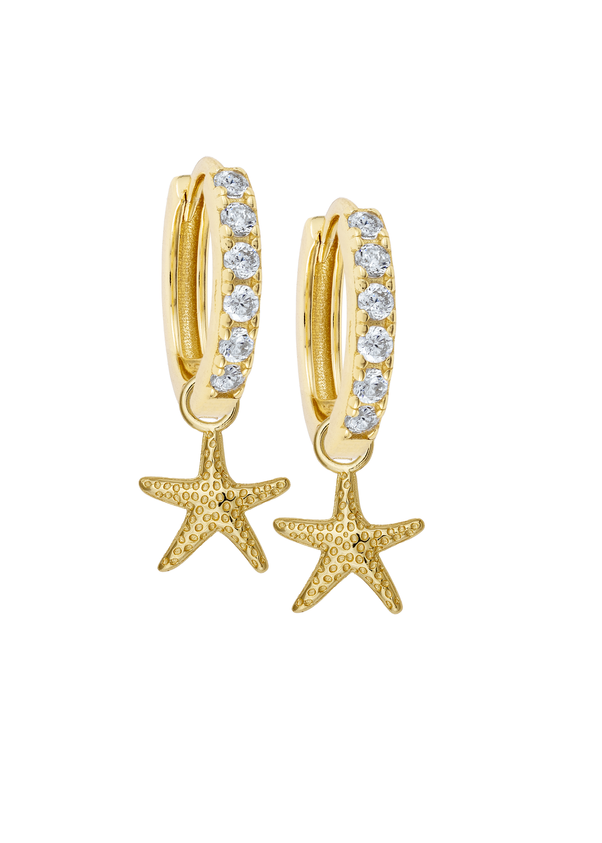 White Midi Hoops with or without charms