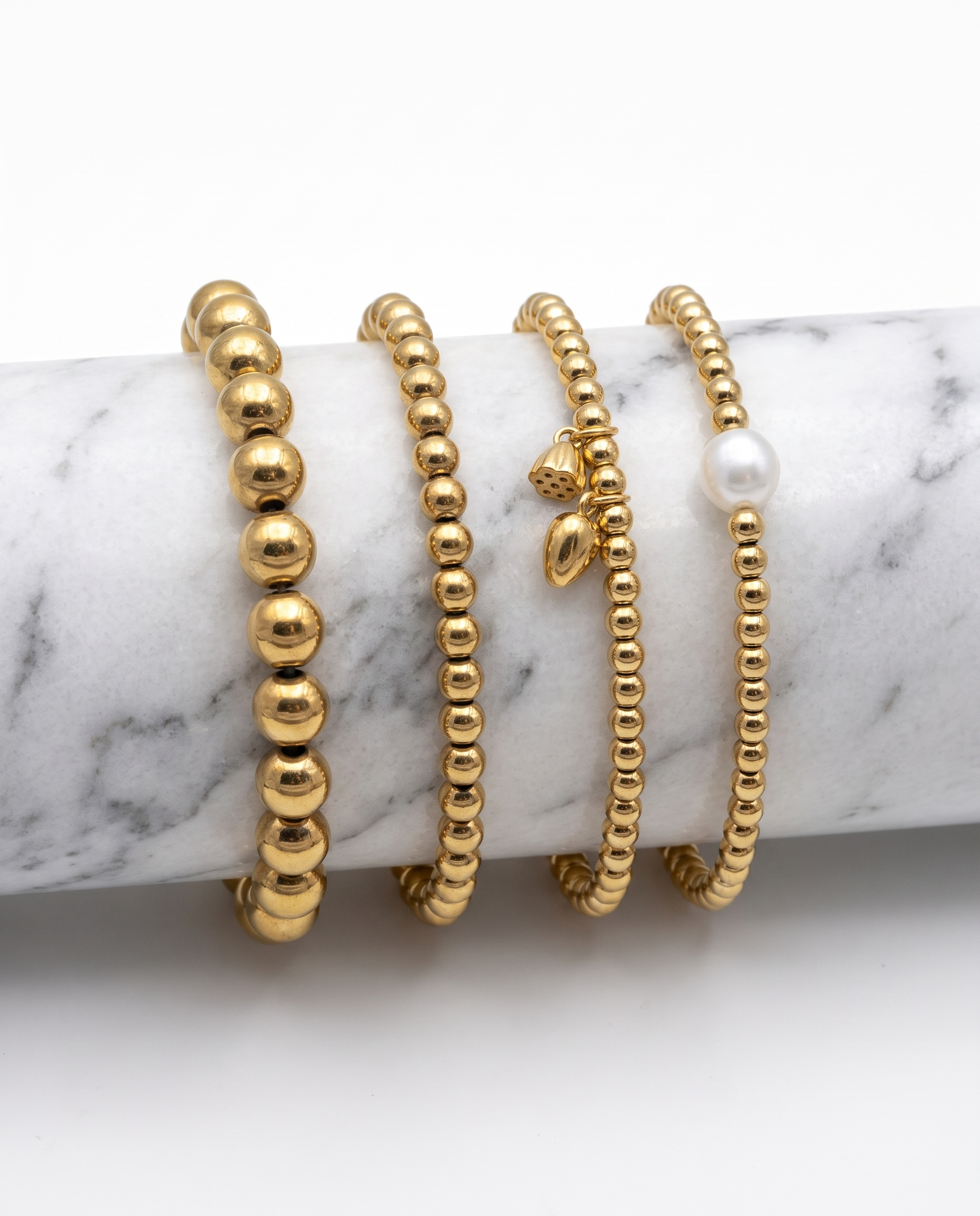 Golden Bead Bracelets