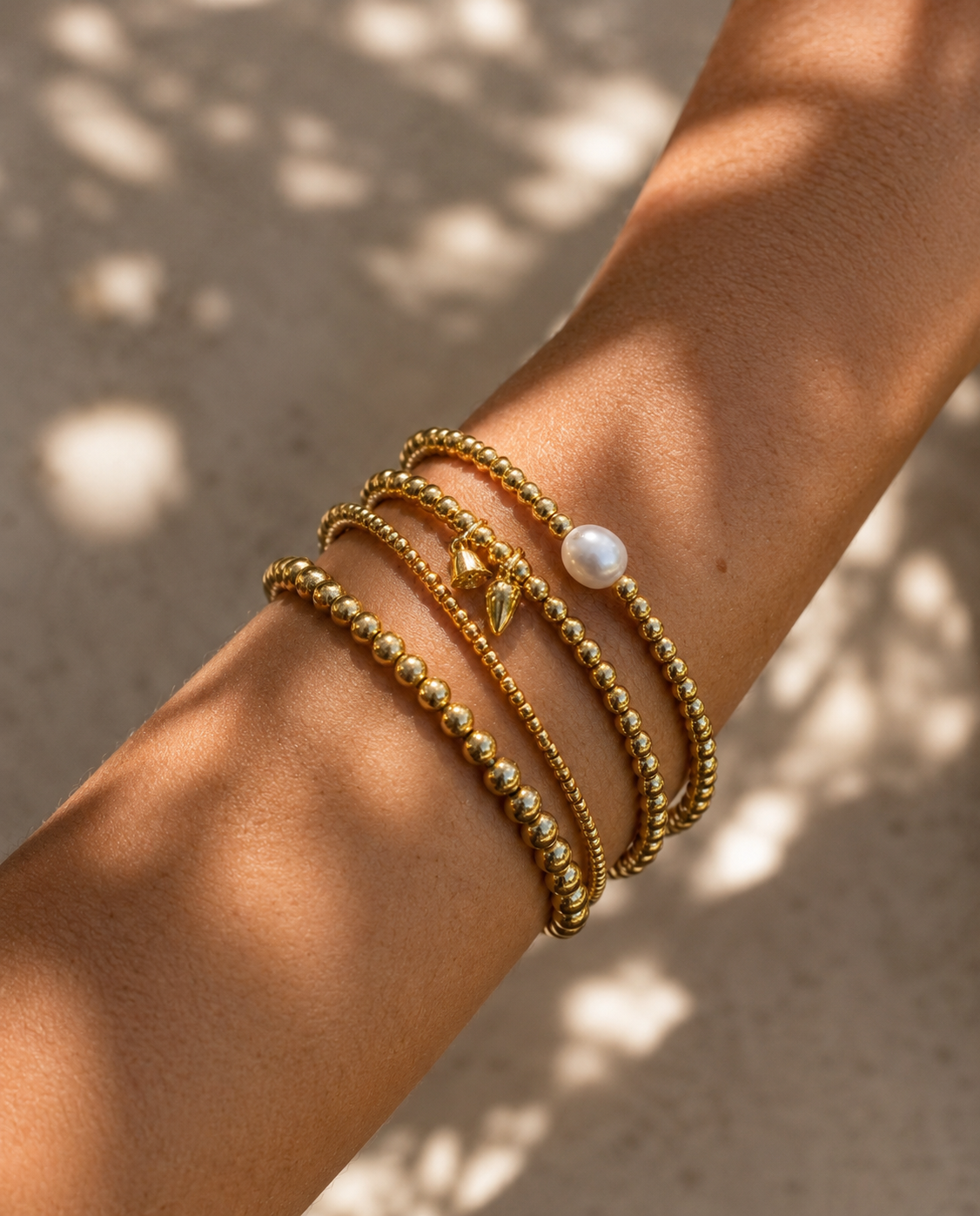 Golden Bead Bracelets
