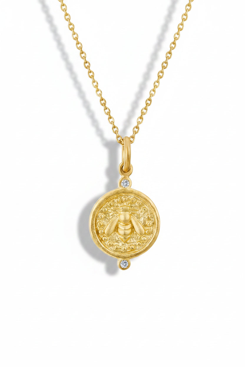 Bumble Bee Medal Pendant
