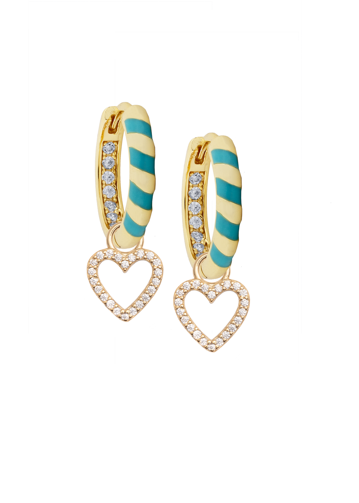 White Heart Charm