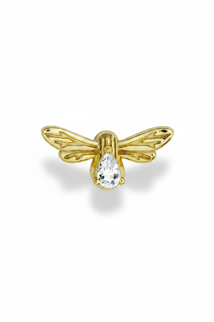 Golden Bumble Bee studs