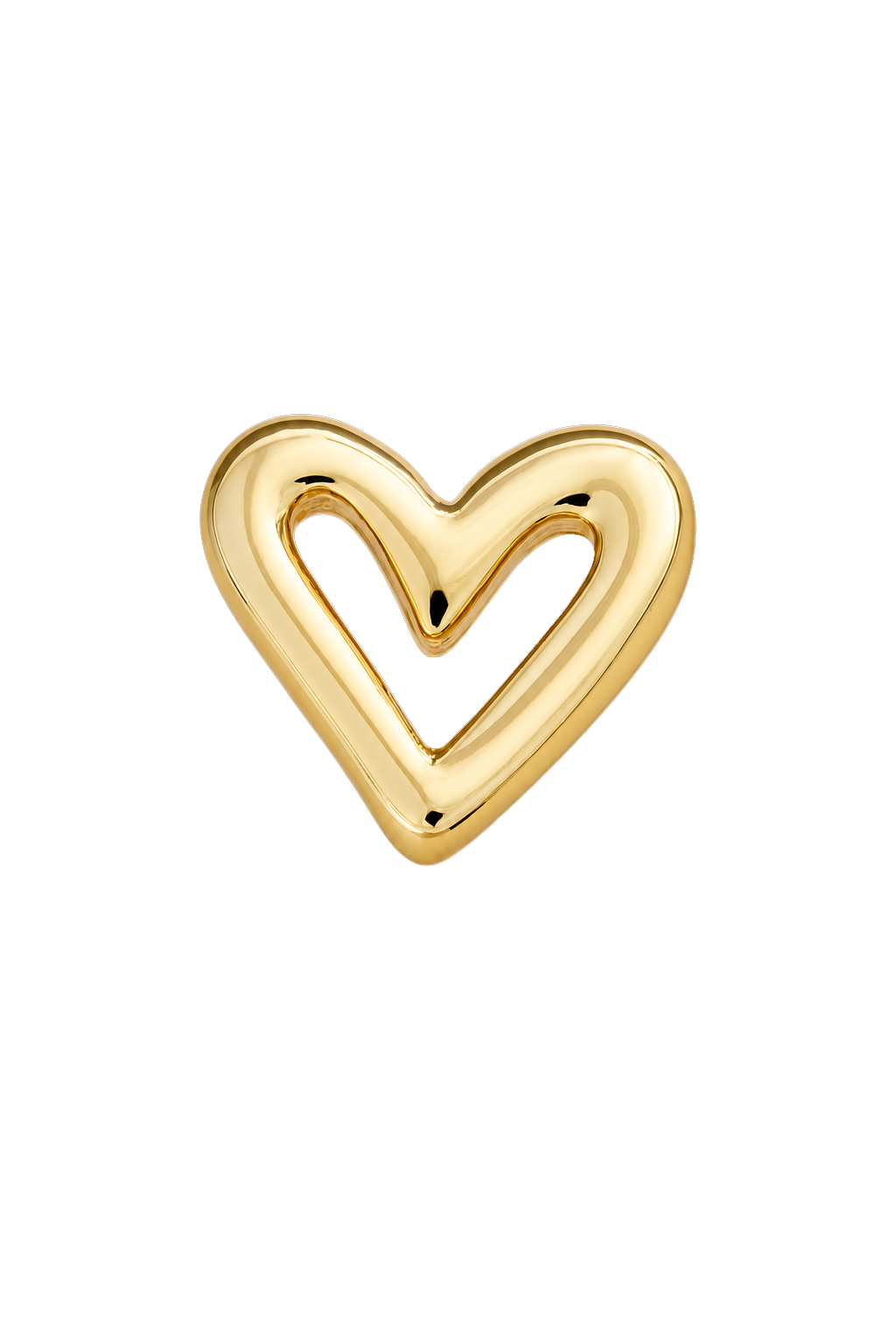 Hollow Heart Studs