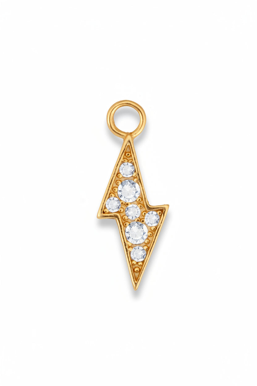 Large Lightning Bolt Charm