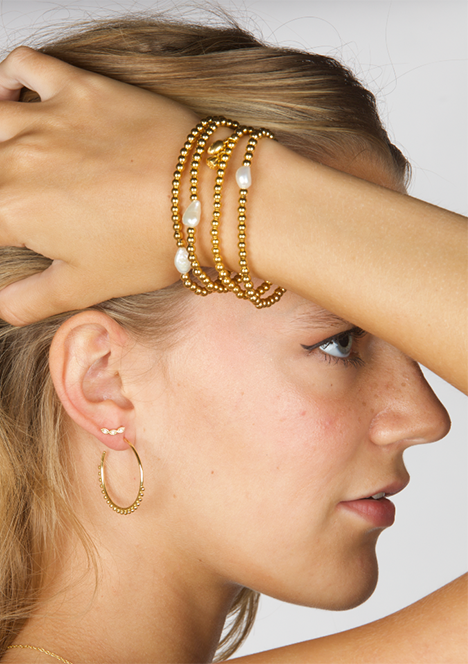 Golden Bead Bracelets