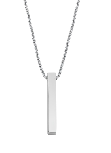 Pillar Pendant on Box Chain