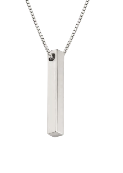 Pillar Pendant on Box Chain