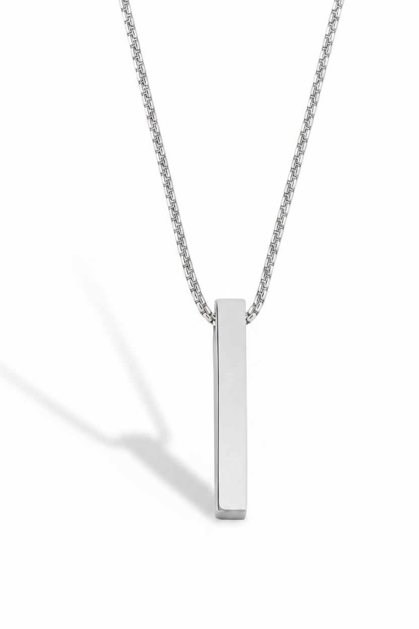 Pillar Pendant on Box Chain