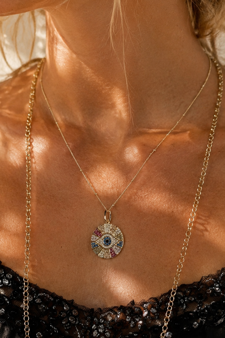 Rainbow Eye Pendant