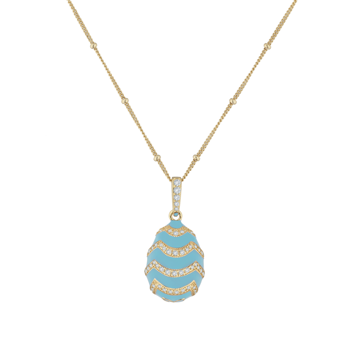 Scalloped  Enamel Egg